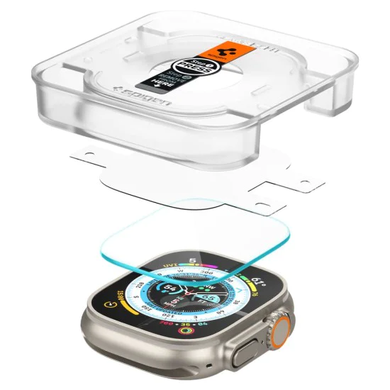 Протектор за Apple Watch Ultra / Ultra 2 (комплект 2) - Spigen Glas.TR EZ FIT - Прозрачен