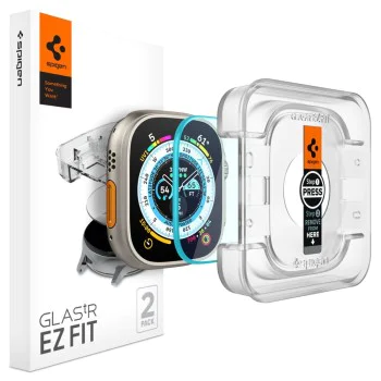 Протектор за Apple Watch Ultra / Ultra 2 (комплект 2) - Spigen Glas.TR EZ FIT - Прозрачен