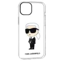 Калъф за IPhone 14 Plus - Karl Lagerfeld Hardcase Transparent (KLHCP14MHNIKKTCT) - Ikonik Karl Lagerfeld