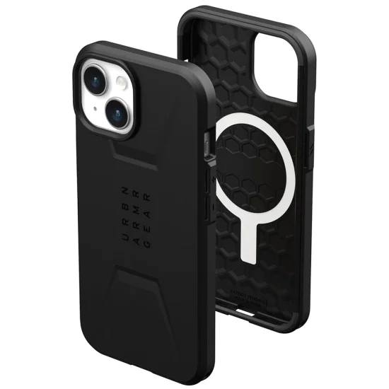 Калъф за iPhone 15 Plus - UAG Civilian MagSafe - Черен