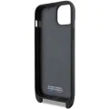 Калъф за iPhone 15 Plus - BMW Leather M Edition Carbon Stripe & Strap (BMHCP15M23PSCCK) - Черен