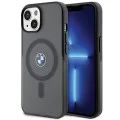 Калъф за iPhone 15 Plus - BMW Hardcase IML Signature MagSafe (BMHMP15MDSLK) - черен