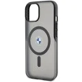 Калъф за iPhone 15 Plus - BMW Hardcase IML Signature MagSafe (BMHMP15MDSLK) - черен