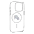 Калъф за iPhone 14 Pro - Karl Lagerfeld IML MagSafe (KLHMP14LHLHLSKCH) - Бял метал Karl&Choupette Head