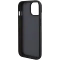Калъф за iPhone 15 Plus - BMW Natural Leather Hot Stamp (BMHCCHCP15MSLLLLBK) - черен
