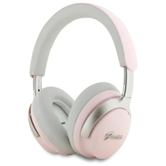 Слушалки Bluetooth 5.4 безжични, ANC, 400mAh - Guess (GUBHC22PSBCBCSMP) - розови