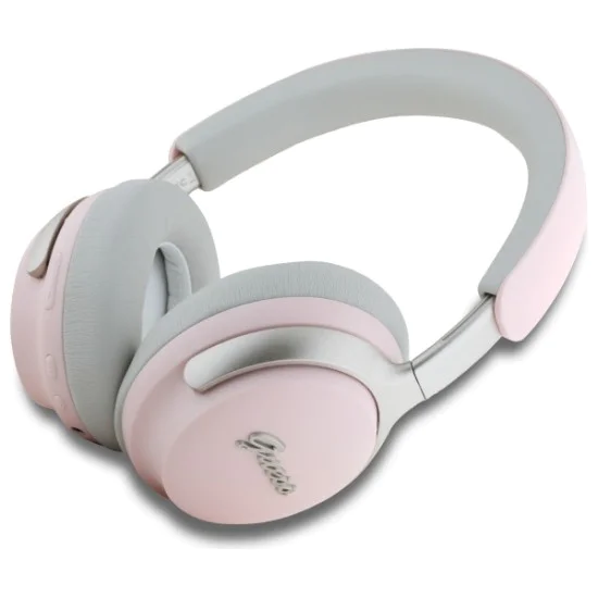Слушалки Bluetooth 5.4 безжични, ANC, 400mAh - Guess (GUBHC22PSBCBCSMP) - розови