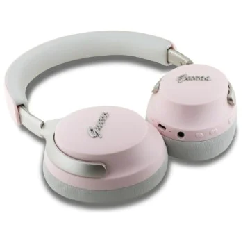 Слушалки Bluetooth 5.4 безжични, ANC, 400mAh - Guess (GUBHC22PSBCBCSMP) - розови
