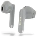 Безжични стерео, Bluetooth - Слушалки Guess Elongated Metallic Printed Logo (GUTWSC2MCDSE) - Сиви