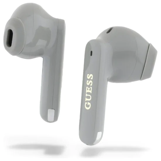 Безжични стерео, Bluetooth - Слушалки Guess Elongated Metallic Printed Logo (GUTWSC2MCDSE) - Сиви