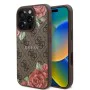 Калъф за iPhone 16 Pro Max - Guess Hardcase 4G Flower Print Flower Print MagSafe (GUHMP16XP4ROPEMCW) - Кафяв