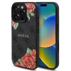 Калъф за iPhone 16 Pro Max - Guess Hardcase 4G Flower Print Flower Print MagSafe (GUHMP16XP4ROPEMCK) - Черен