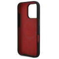 Калъф за iPhone 16 Pro - BMW - Твърд калъф - Силиконови линии за завиване MagSafe (BMHMP16L23SLIK) - Черен