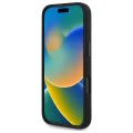 Калъф за iPhone 16 Pro - BMW - Твърд калъф - Силиконови линии за завиване MagSafe (BMHMP16L23SLIK) - Черен