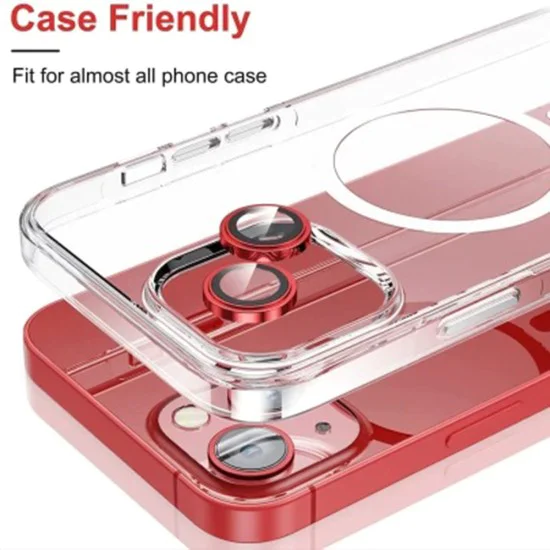 Протектор за iPhone 14 / iPhone 14 Plus - Lito S+ Camera Glass Protector - Червен