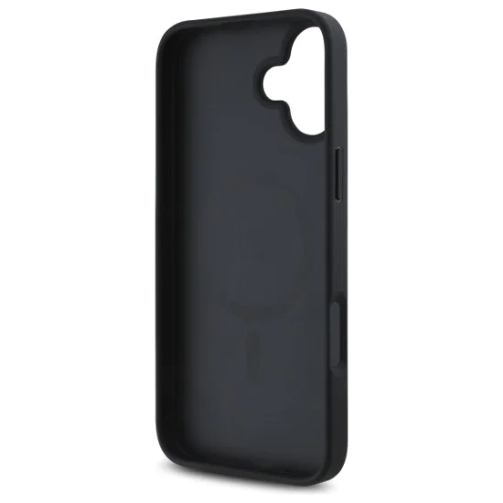Калъф за iPhone 16 - Guess Hardcase 4G Flower Print Flower Print MagSafe (GUHMP16SP4ROPEMCK) - Черен