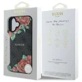 Калъф за iPhone 16 - Guess Hardcase 4G Flower Print Flower Print MagSafe (GUHMP16SP4ROPEMCK) - Черен