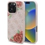 Калъф за iPhone 16 Pro - Guess Hardcase 4G Flower Print Flower Print MagSafe (GUHMP16LP4ROPEMCP) - Pink