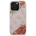 Калъф за iPhone 16 Pro Max - Guess Hardcase 4G Flower Print Flower Print MagSafe (GUHMP16XP4ROPEMCP) - Pink