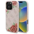 Калъф за iPhone 16 Pro Max - Guess Hardcase 4G Flower Print Flower Print MagSafe (GUHMP16XP4ROPEMCP) - Pink