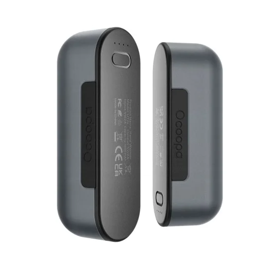 Нагревател за ръце с Power Bank, Type-C, електрически, магнитен дизайн, MagTwin, 2x 5000mAh - Ocoopa (UT2S-GY) - сив