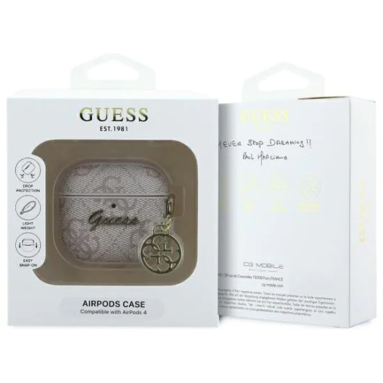 Калъф за Apple AirPods 4 - Guess 4G Charm Collection (GUA4G4GSMP) - Розов