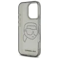 Калъф за iPhone 16 Pro Max - Karl Lagerfeld IML Rhinestones (KLHCP16XHKKHDCELK) - Karl Head