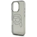 Калъф за iPhone 16 Pro Max - Karl Lagerfeld IML Rhinestones (KLHCP16XHKKHDCELK) - Karl Head