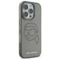 Калъф за iPhone 16 Pro Max - Karl Lagerfeld IML Rhinestones (KLHCP16XHKKHDCELK) - Karl Head