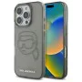 Калъф за iPhone 16 Pro Max - Karl Lagerfeld IML Rhinestones (KLHCP16XHKKHDCELK) - Karl Head