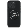 Калъф за iPhone 16 Pro Max - Karl - Lagerfeld Silicone MagSafe (KLHMP16XSKCHTCK) - Karl&Choupette Head - Черен