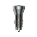 Havit - Зарядно за кола (CC2017) - Type-C, USB, 45W, 3A, Видим вътрешен структурен дизайн - Черно/Синьо