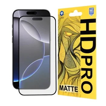 Протектор за iPhone 16 Pro Max - Lito HD Pro Matte - Черен