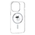 Калъф за iPhone 14 Pro Max - Karl Lagerfeld IML MagSafe (KLHMPMP14XHFHFCCNOT) - Transparent Choupette