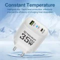 Зарядно Priza GaN, USB, Type-C, 35W - (CHPD174) - Черно