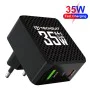 Зарядно устройство Priza GaN, USB, Type-C, 35W - (CHPD173) - Черно