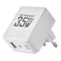 Зарядно устройство Priza GaN, USB, Type-C, 35W - (CHPD173) - Бяло