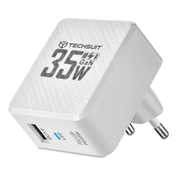 Зарядно устройство Priza GaN, USB, Type-C, 35W - (CHPD173) - Бяло