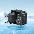 Зарядно устройство Priza GaN, USB, Type-C, 35W - (CHPD173) - Черно
