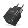Зарядно Priza GaN, USB, Type-C, 25W - (CHPD216) - Черно