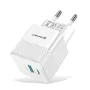 Зарядно Priza GaN, USB, Type-C, 25W - (CHPD216) - Бяло