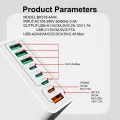 Зарядно устройство Priza 4 x USB, 4 X Type-C, бързо зареждане, 65 W - (CHPD224) - бяло