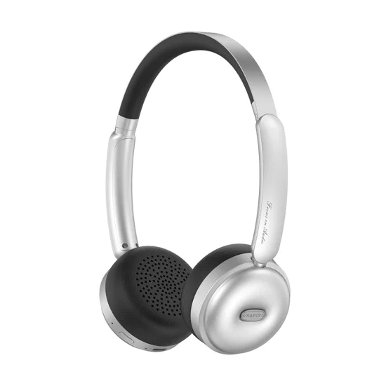 Havit - Безжични слушалки (H616BT) - На ухото, Bluetooth 5.4, 400mAh, Type-C - Сребърни / Черни