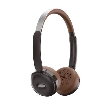Havit - Безжични слушалки (H616BT) - На ухото, Bluetooth 5.4, 400mAh, Type-C - Кафяви