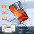 Протектор за iPhone 15 Pro Max - Torras GlassGo Epic Privacy - черен