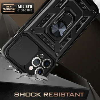 Калъф за iPhone 12 mini - CamShield Series - черен