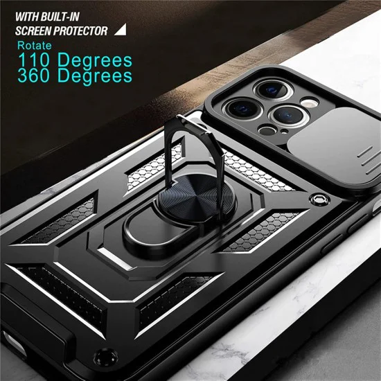 Калъф за iPhone 12 mini - CamShield Series - черен
