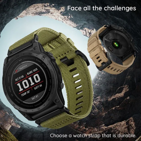 Каишка за Instinct 2S/2S Solar/Approach S70 42mm/fenix 7S Pro Sapphire Solar - Techsuit - Каишка за часовник QuickFit 20mm (W070) - Orange Blossom