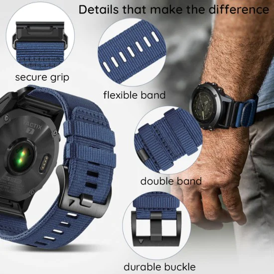 Каишка за Instinct 2S/2S Solar/Approach S70 42mm/fenix 7S Pro Sapphire Solar - Techsuit - Каишка за часовник QuickFit 20mm (W070) - Orange Blossom
