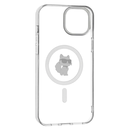 Калъф за iPhone 15 Plus - Karl Lagerfeld IML MagSafe (KLHMP15MHFCCCCNOT) - Choupette